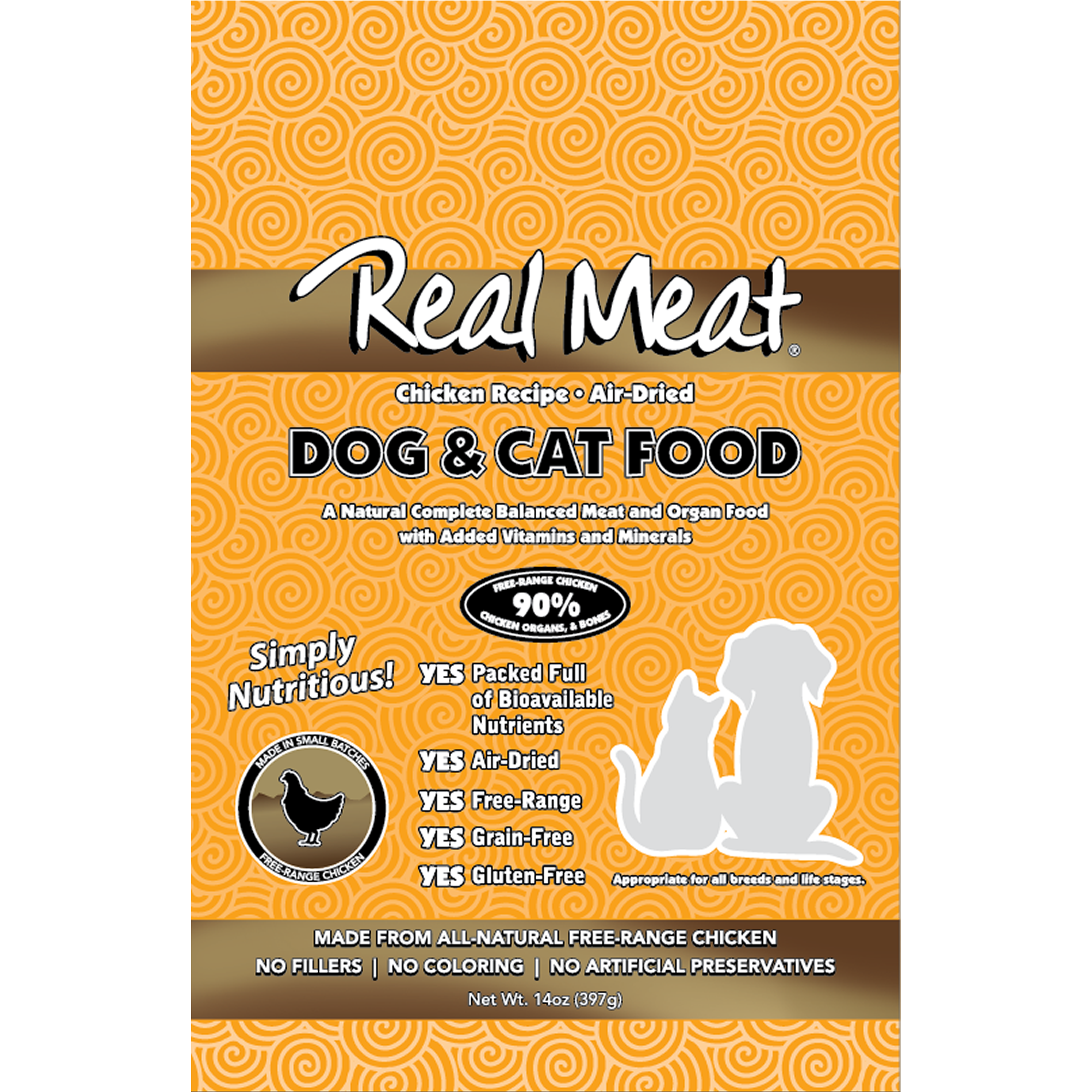14oz Chicken Small Dog & Cat Food Product Packaging Image