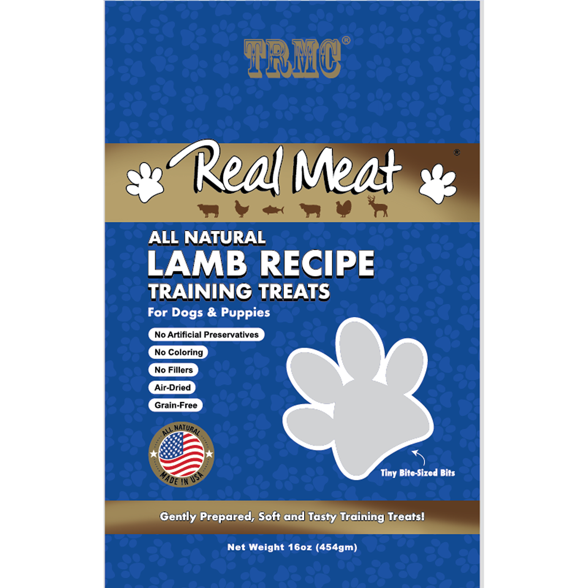 Real Meat 1lb Lamb Trainers Product Packaging Image