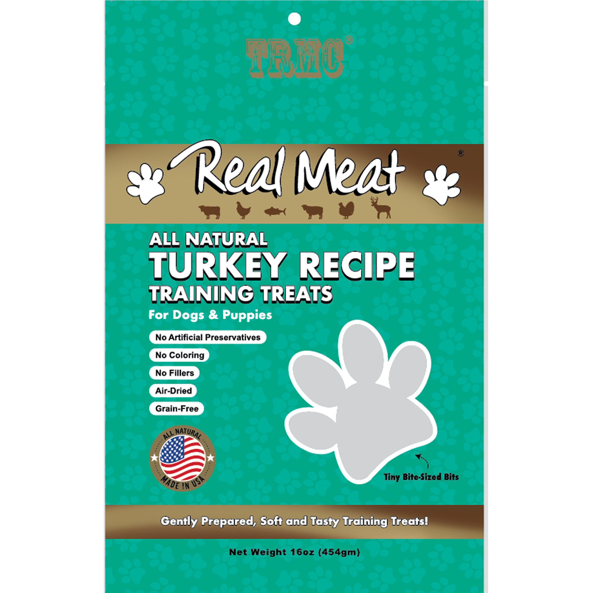 Real Meat 1lb Turkey Trainers Product Packaging Image