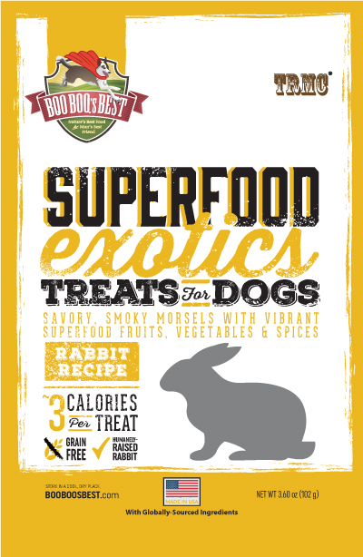 SuperFood Exotics - Rabbit  Recipe 3.6oz Product Packaging Image