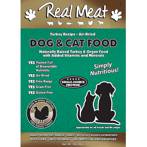 3lb Turkey Small Dog & Cat Food Product Packaging Image