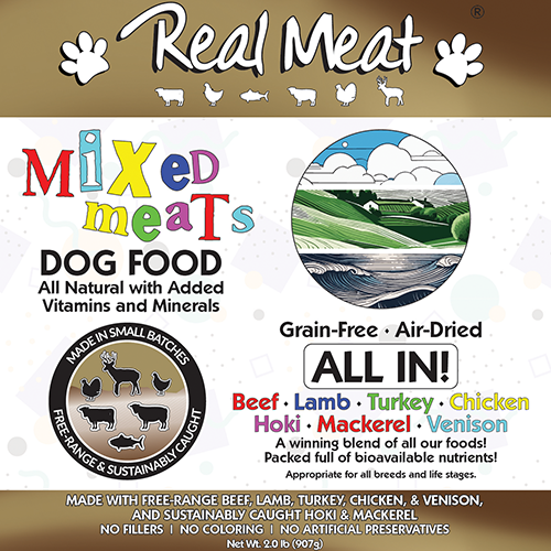 Mixed Meat All In 2lb Dog Food Product Packaging Image
