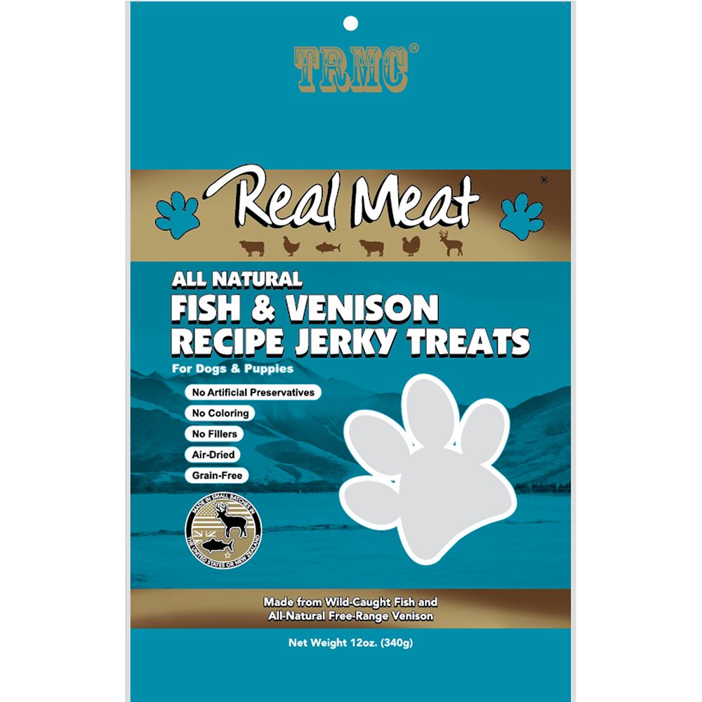Fish & Venison Treats 12oz Product Packaging Image