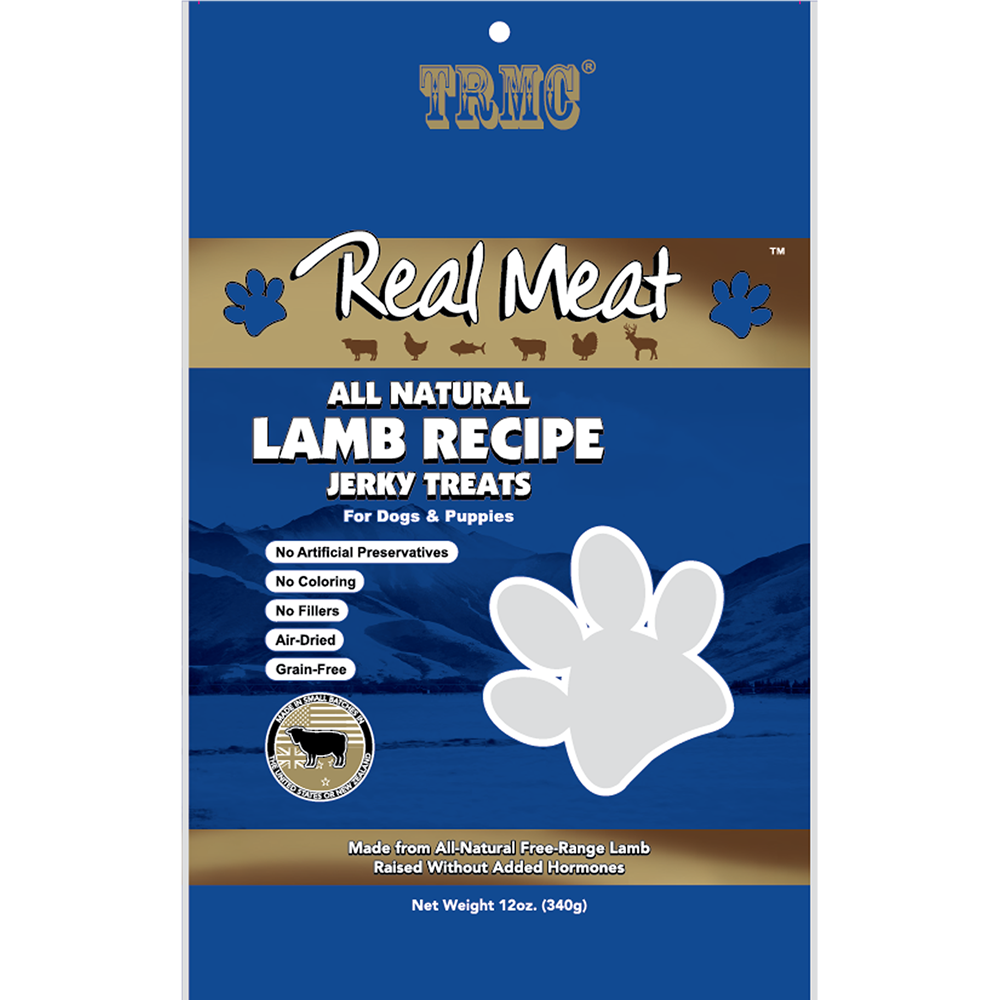 Lamb Jerky Treats 12oz Product Packaging Image