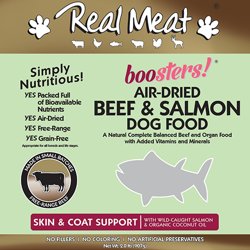 2lb Beef Dog Food with Salmon Product Packaging Image