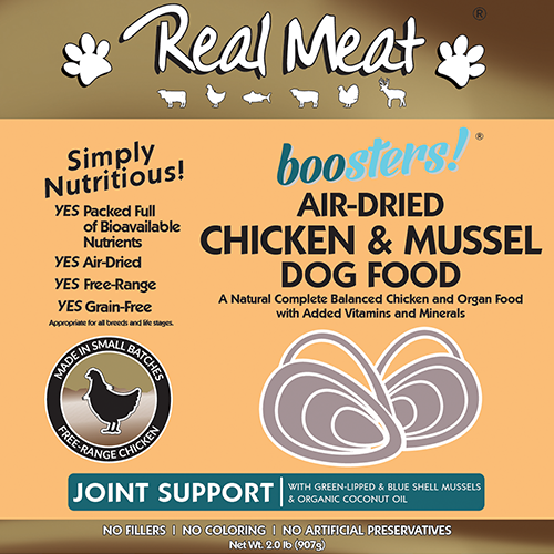 2lb Chicken Dog Food with Mussels Product Packaging Image