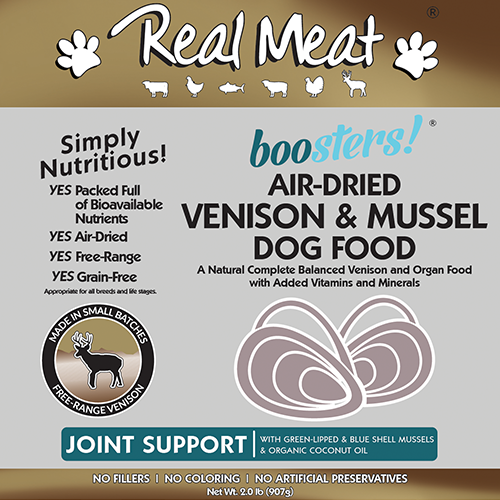 2lb Venison Dog Food with Mussels Product Packaging Image