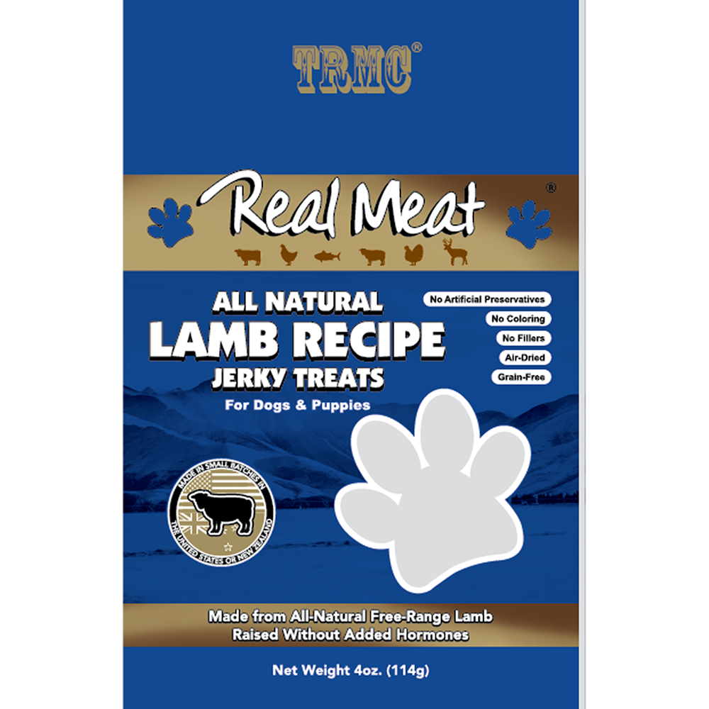 Lamb Jerky Treats 4oz Product Packaging Image