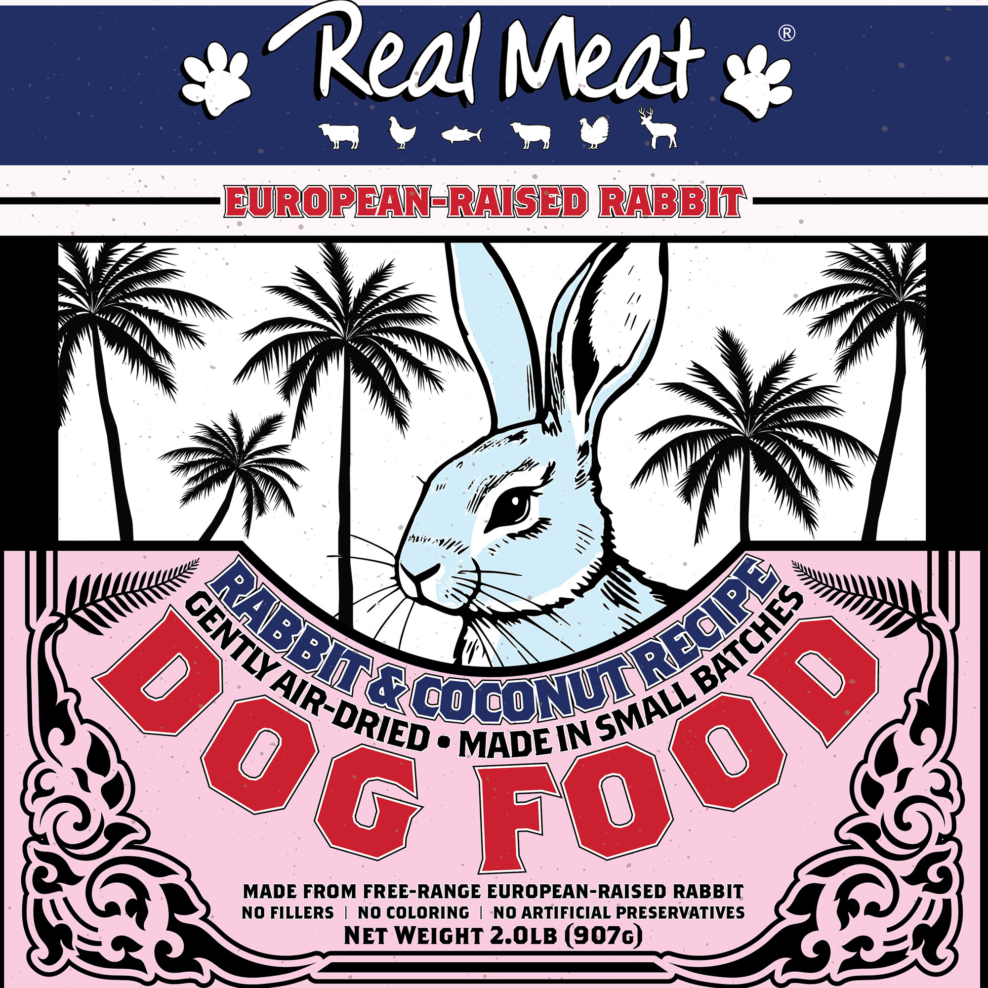Rabbit & Coconut Dog Food 5oz Product Packaging Image