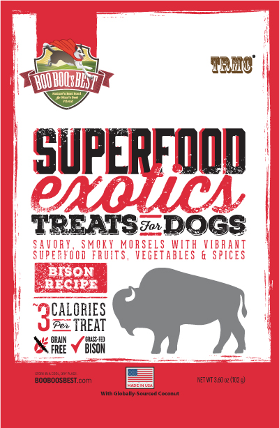 SuperFood Exotics - Bison Recipe 3.6oz Product Packaging Image