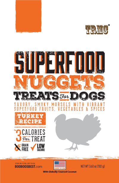 SuperFood Nuggets DOG Treats Turkey 3.6oz Product Packaging Image